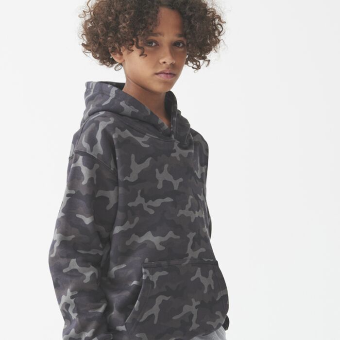 AWDis Kids Camo Hoodie Thumbnail