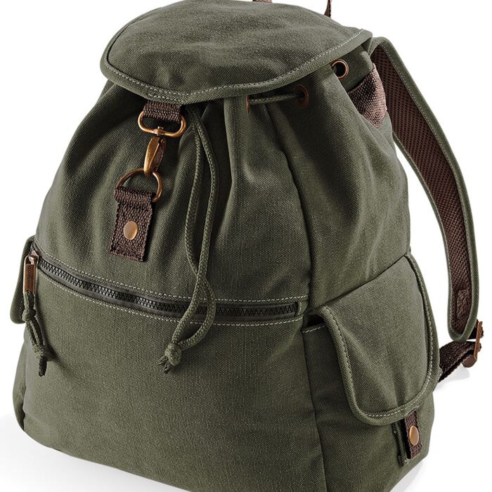 Quadra Vintage Canvas Backpack Thumbnail