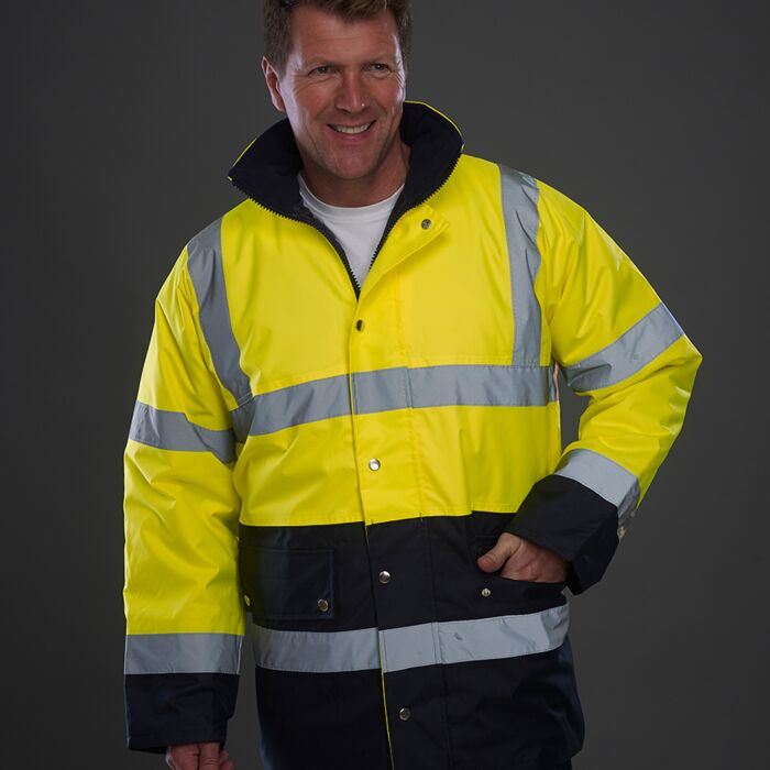 Yoko Hi-Vis Two Tone Motorway Jacket Thumbnail