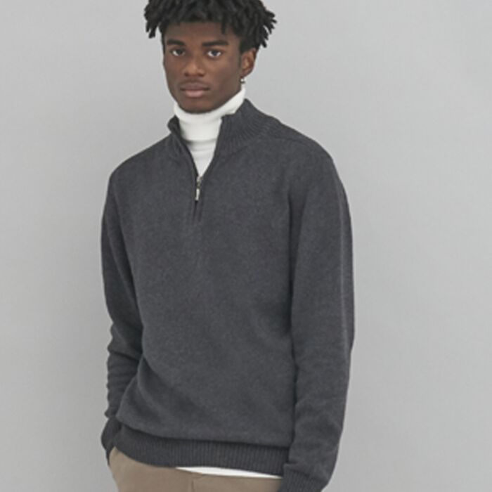 Ecologie Unisex Wakhan Zip Neck Sustainable Sweater Thumbnail
