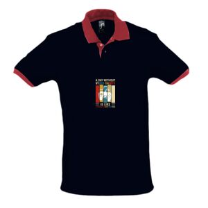 SOL'S Prince Contrast Cotton Piqué Polo Shirt Thumbnail