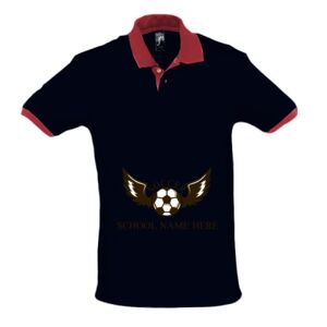 SOL'S Prince Contrast Cotton Piqué Polo Shirt Thumbnail