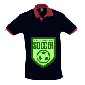 SOL'S Prince Contrast Cotton Piqué Polo Shirt Thumbnail