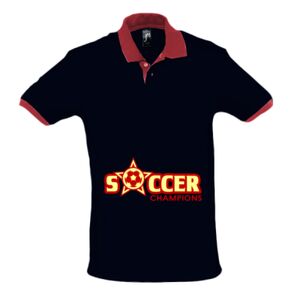 SOL'S Prince Contrast Cotton Piqué Polo Shirt Thumbnail