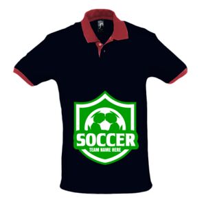 SOL'S Prince Contrast Cotton Piqué Polo Shirt Thumbnail