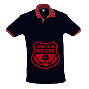 SOL'S Prince Contrast Cotton Piqué Polo Shirt Thumbnail