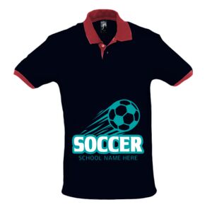 SOL'S Prince Contrast Cotton Piqué Polo Shirt Thumbnail