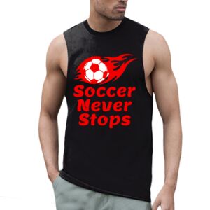 High neck slash armhole vest Thumbnail